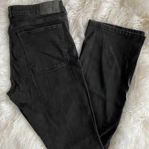 Mini Flare High-Waisted Black Jeans